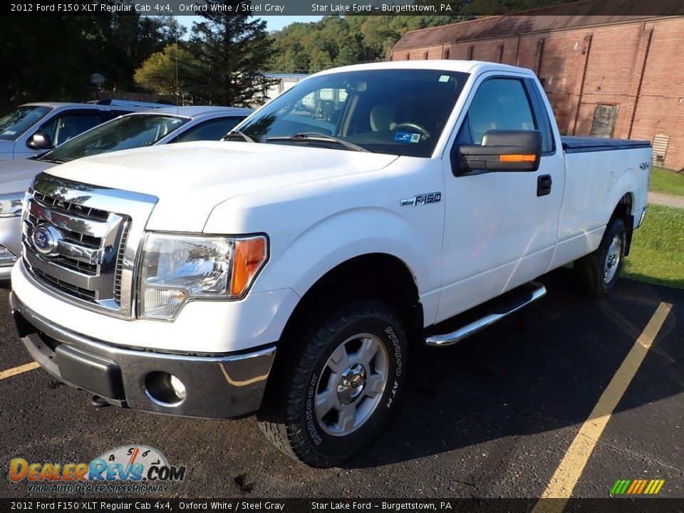 2012 Ford F150 XLT Regular Cab 4x4 Oxford White / Steel Gray Photo #1