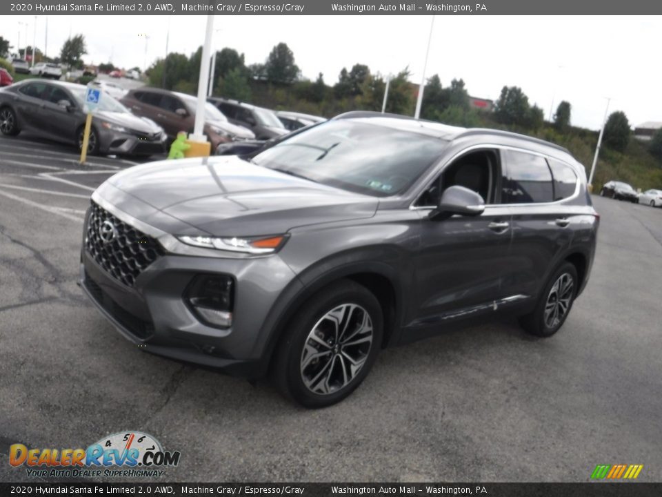 2020 Hyundai Santa Fe Limited 2.0 AWD Machine Gray / Espresso/Gray Photo #6