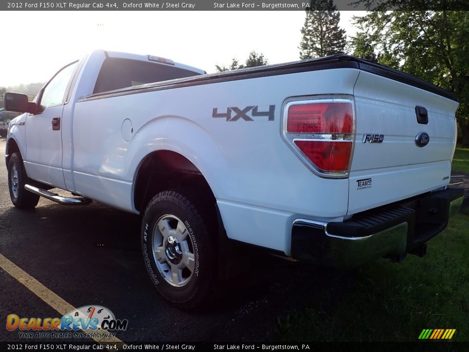 2012 Ford F150 XLT Regular Cab 4x4 Oxford White / Steel Gray Photo #2