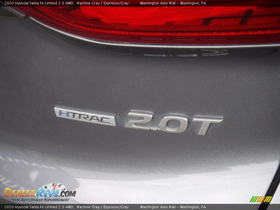 2020 Hyundai Santa Fe Limited 2.0 AWD Machine Gray / Espresso/Gray Photo #11