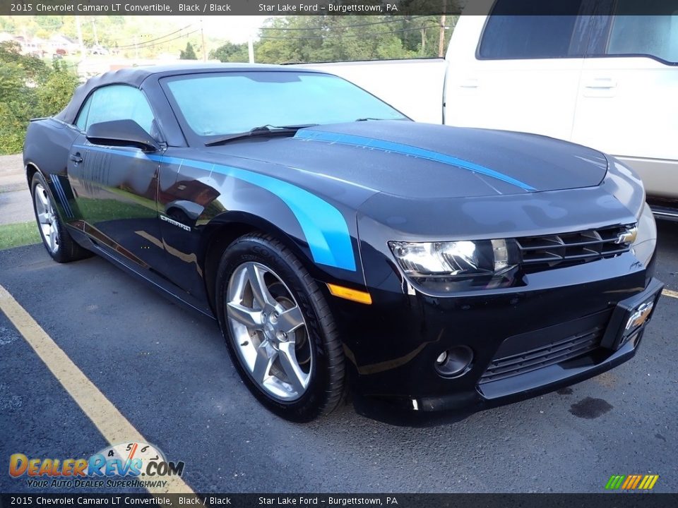 2015 Chevrolet Camaro LT Convertible Black / Black Photo #3