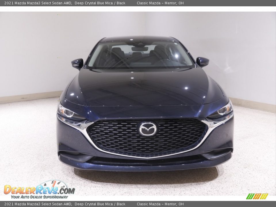 2021 Mazda Mazda3 Select Sedan AWD Deep Crystal Blue Mica / Black Photo #2