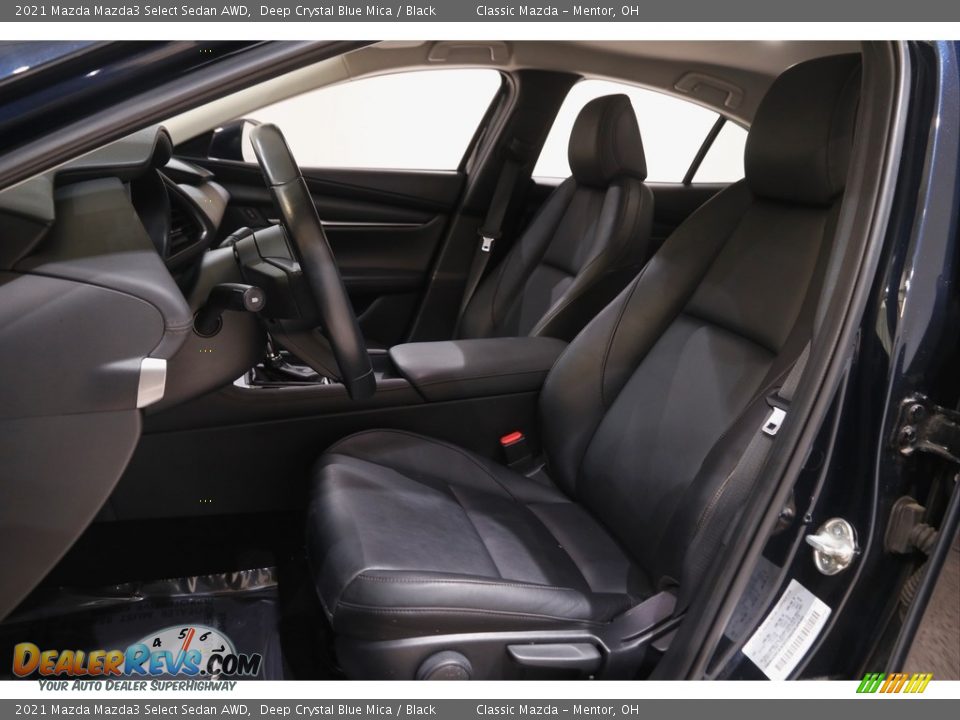 2021 Mazda Mazda3 Select Sedan AWD Deep Crystal Blue Mica / Black Photo #5