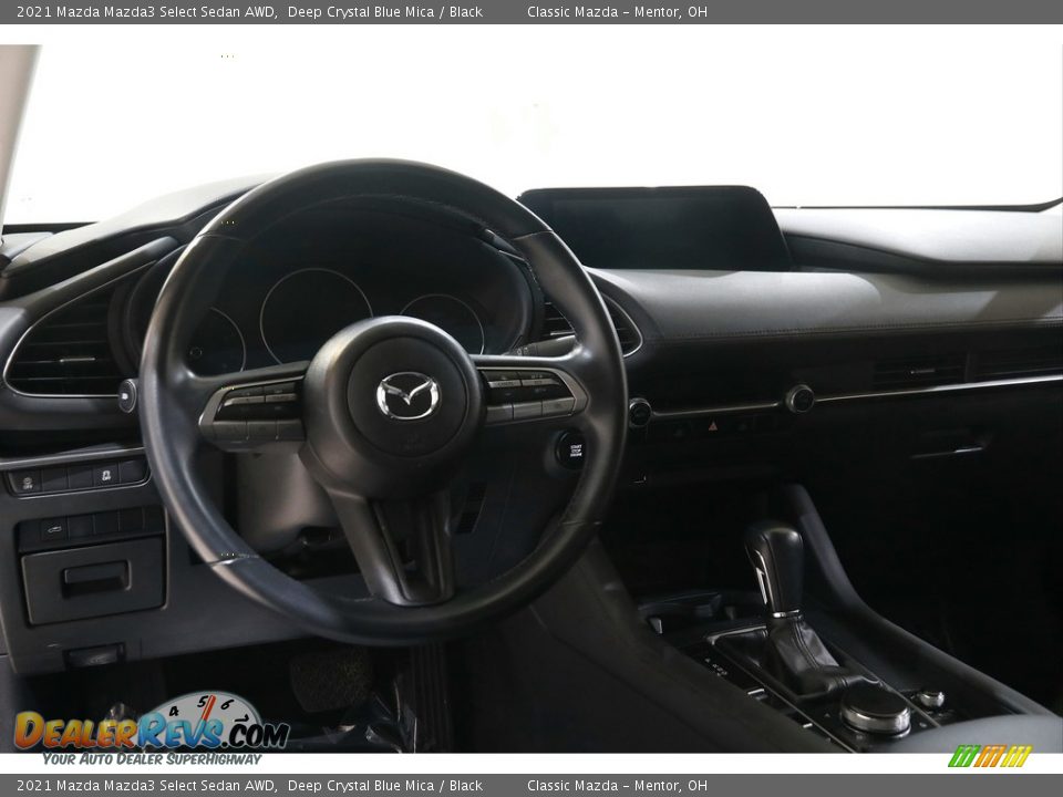 2021 Mazda Mazda3 Select Sedan AWD Deep Crystal Blue Mica / Black Photo #6