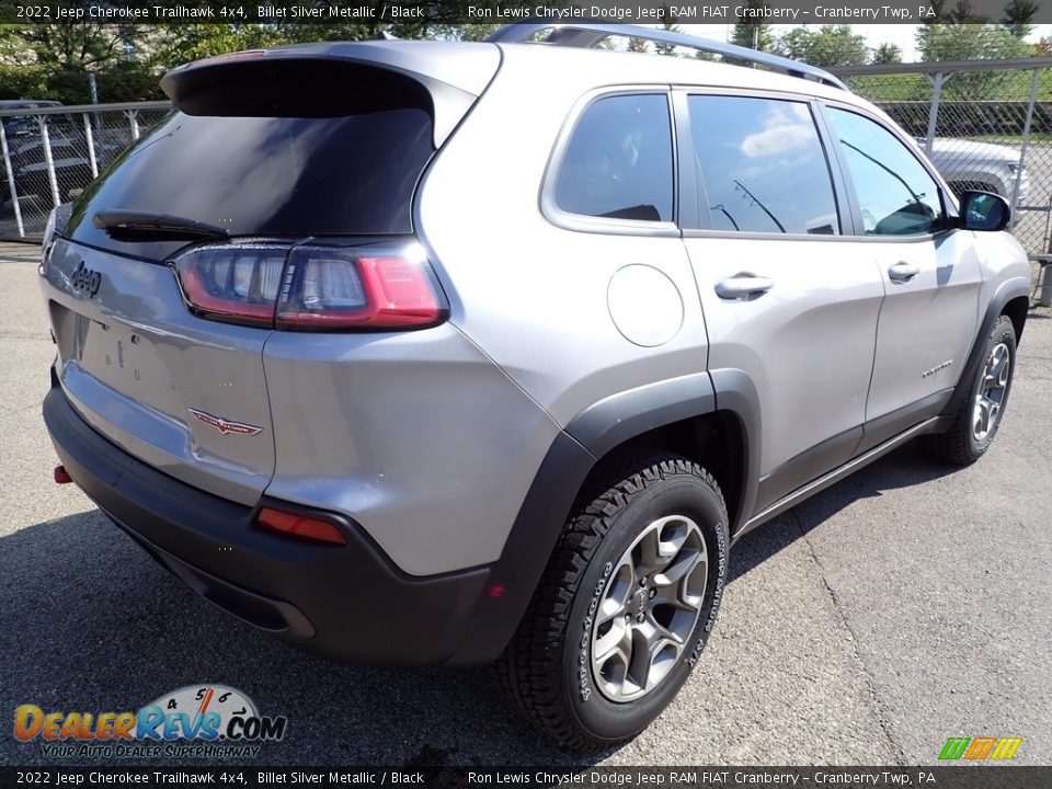 2022 Jeep Cherokee Trailhawk 4x4 Billet Silver Metallic / Black Photo #5