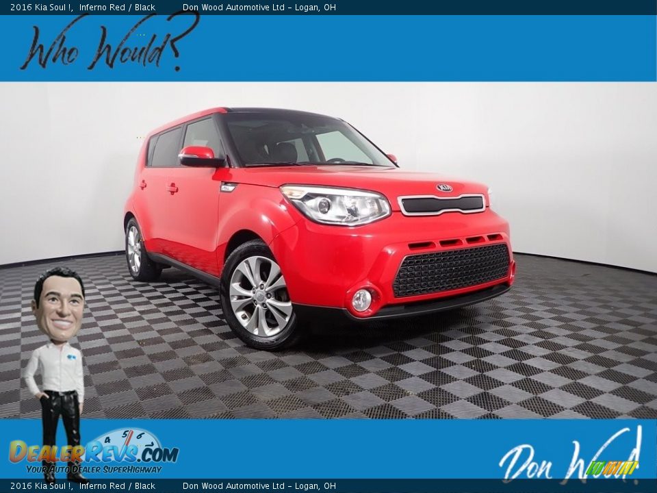 2016 Kia Soul ! Inferno Red / Black Photo #1