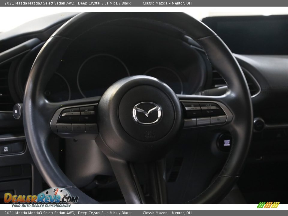 2021 Mazda Mazda3 Select Sedan AWD Deep Crystal Blue Mica / Black Photo #7
