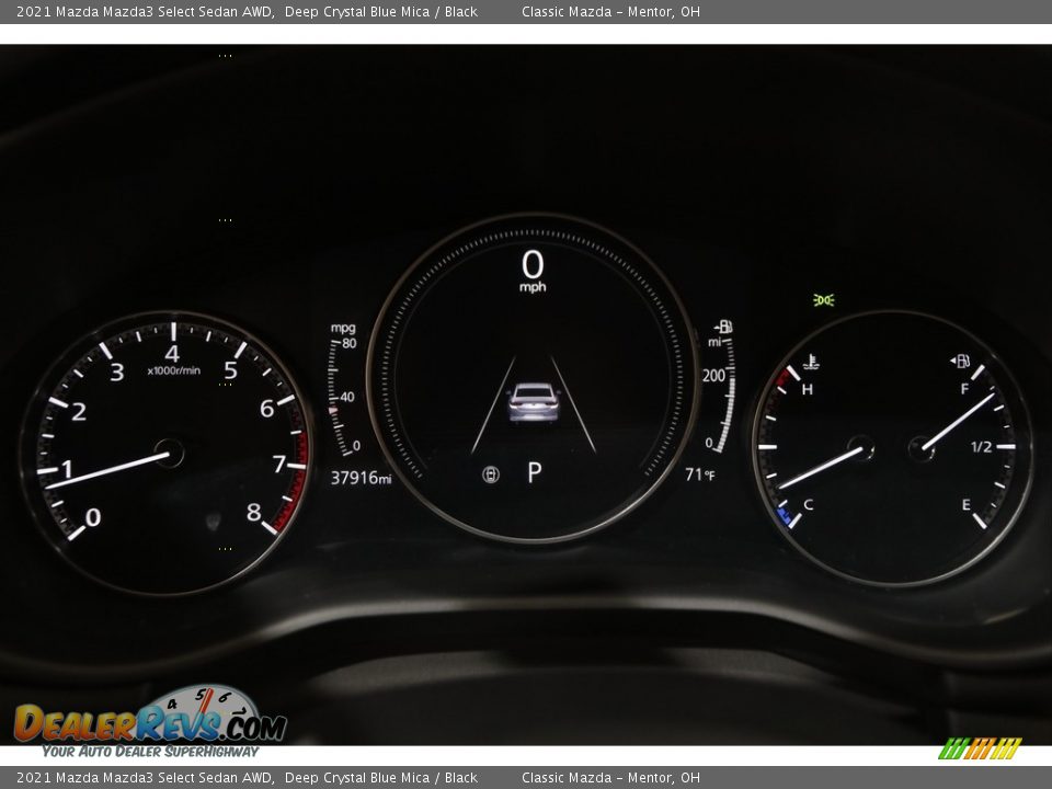 2021 Mazda Mazda3 Select Sedan AWD Deep Crystal Blue Mica / Black Photo #8