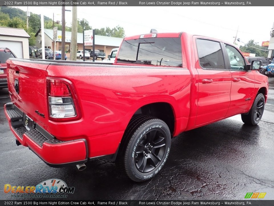 2022 Ram 1500 Big Horn Night Edition Crew Cab 4x4 Flame Red / Black Photo #5