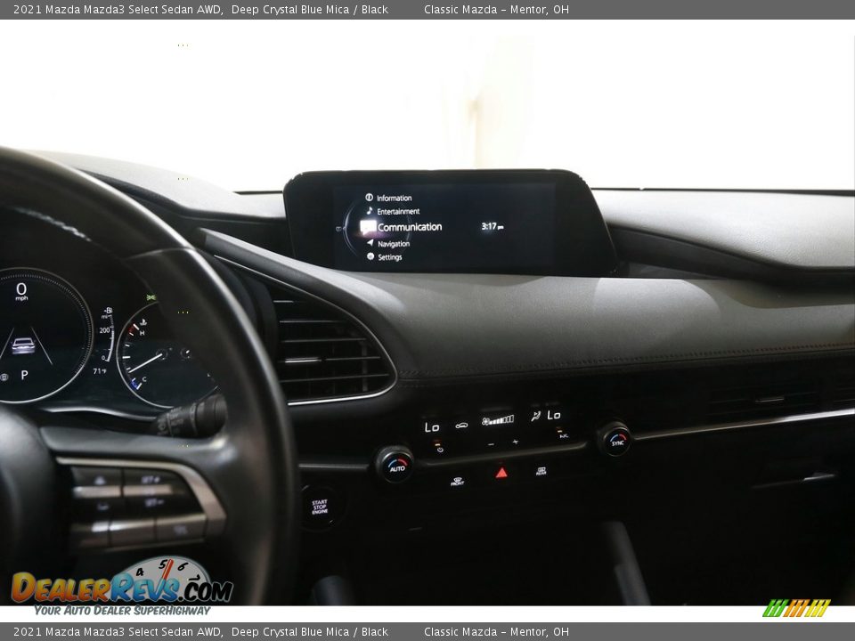 2021 Mazda Mazda3 Select Sedan AWD Deep Crystal Blue Mica / Black Photo #9