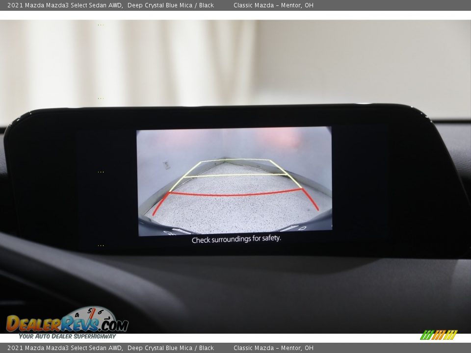 2021 Mazda Mazda3 Select Sedan AWD Deep Crystal Blue Mica / Black Photo #12