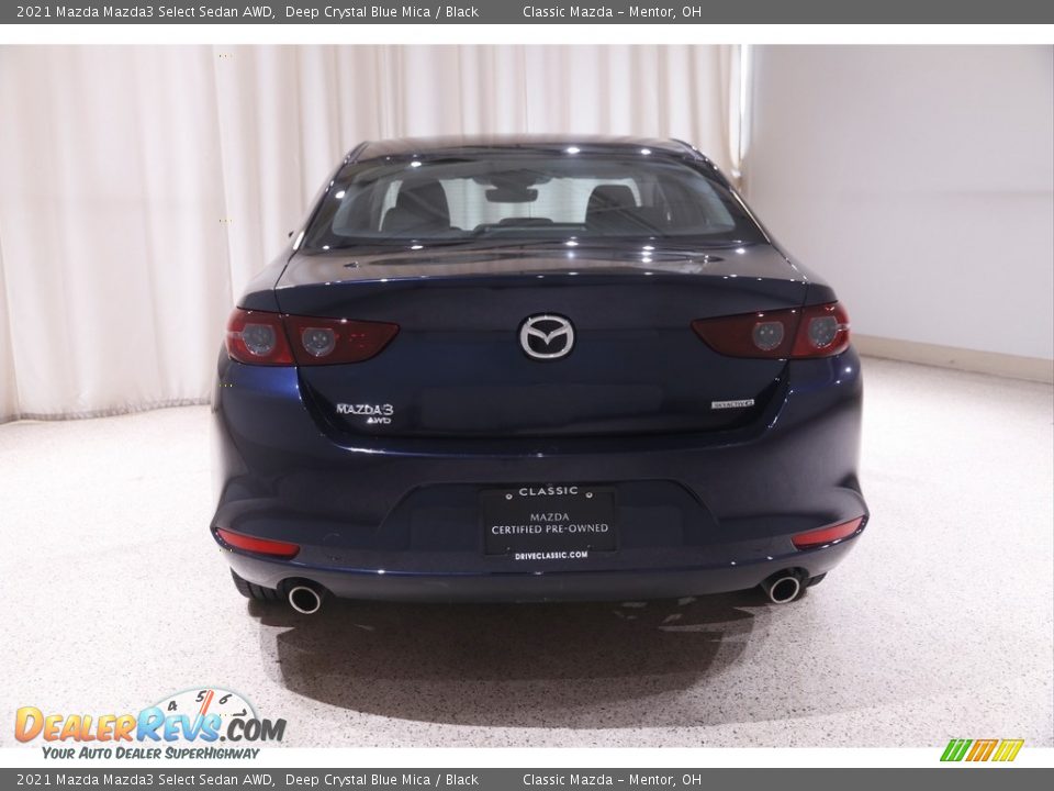 2021 Mazda Mazda3 Select Sedan AWD Deep Crystal Blue Mica / Black Photo #17