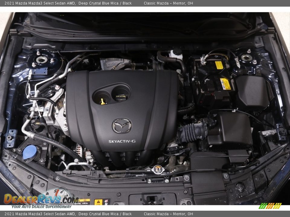 2021 Mazda Mazda3 Select Sedan AWD Deep Crystal Blue Mica / Black Photo #18