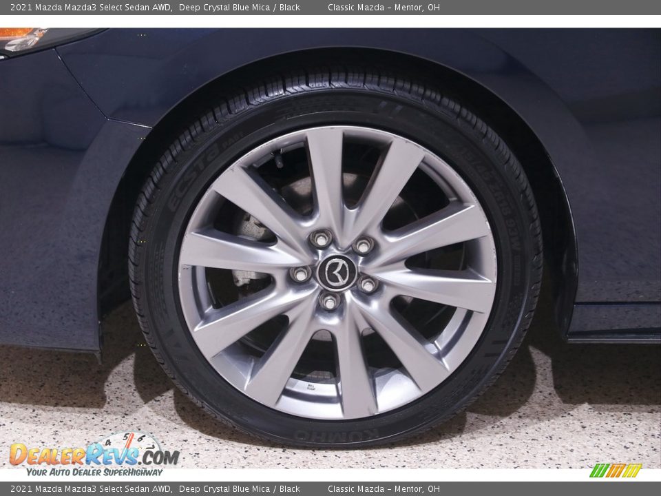 2021 Mazda Mazda3 Select Sedan AWD Deep Crystal Blue Mica / Black Photo #19