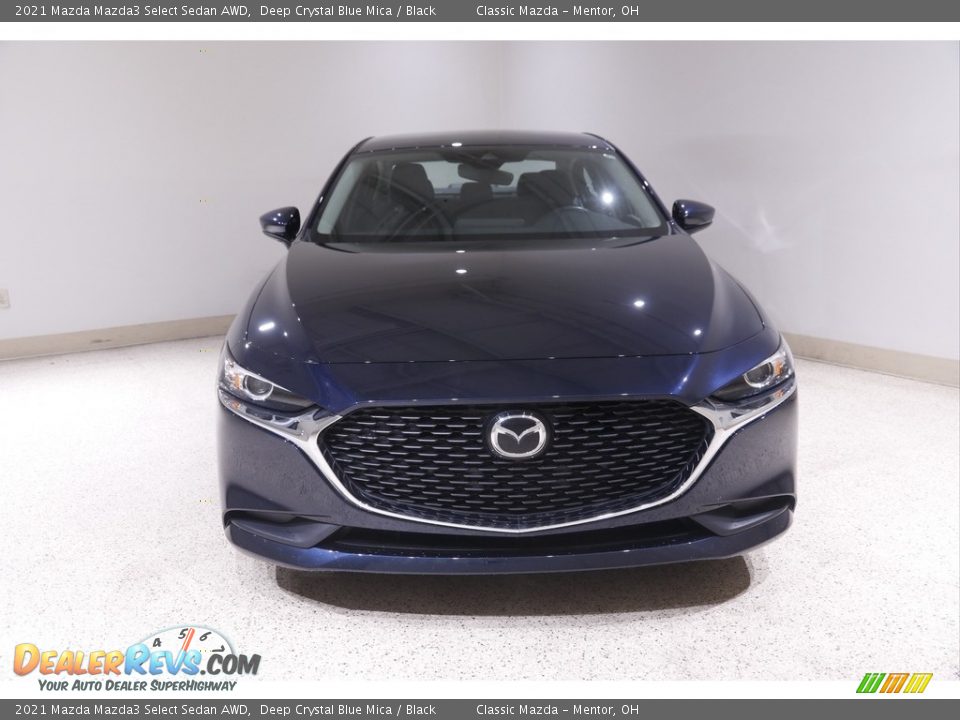 2021 Mazda Mazda3 Select Sedan AWD Deep Crystal Blue Mica / Black Photo #2