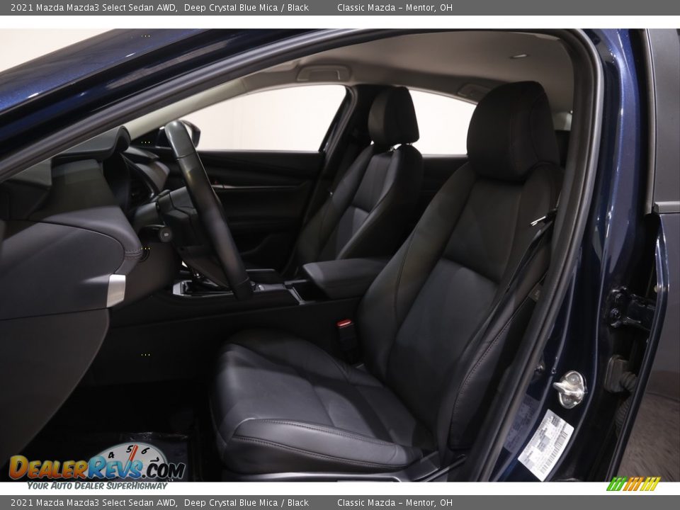 2021 Mazda Mazda3 Select Sedan AWD Deep Crystal Blue Mica / Black Photo #5