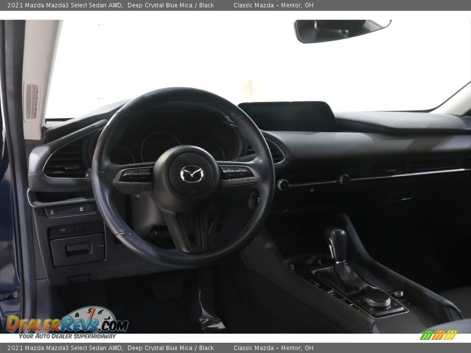2021 Mazda Mazda3 Select Sedan AWD Deep Crystal Blue Mica / Black Photo #6