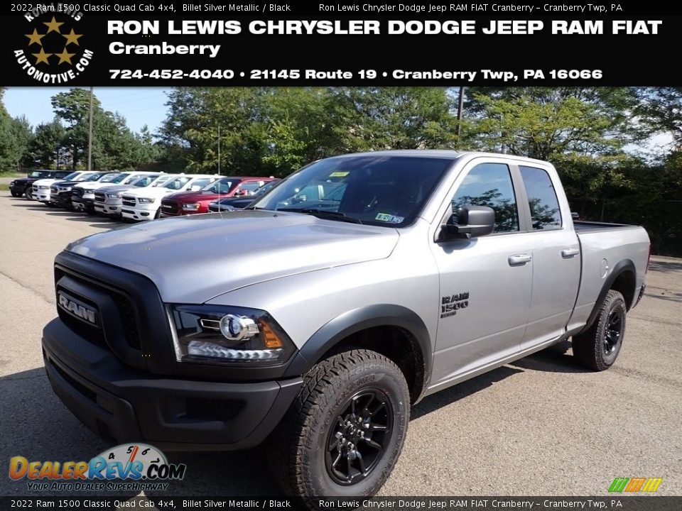 2022 Ram 1500 Classic Quad Cab 4x4 Billet Silver Metallic / Black Photo #1