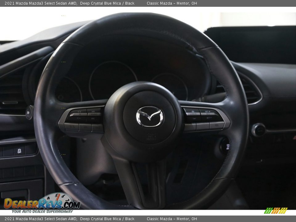 2021 Mazda Mazda3 Select Sedan AWD Deep Crystal Blue Mica / Black Photo #7