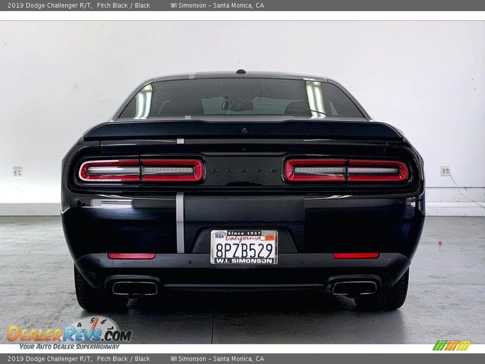 2019 Dodge Challenger R/T Pitch Black / Black Photo #3