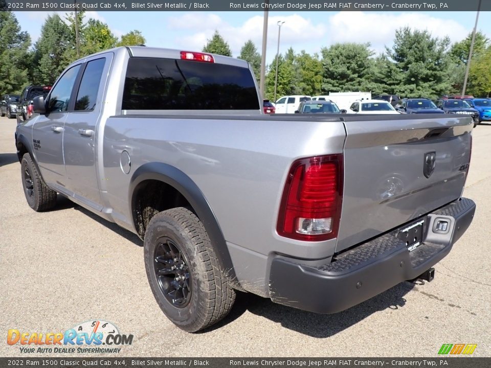 2022 Ram 1500 Classic Quad Cab 4x4 Billet Silver Metallic / Black Photo #3