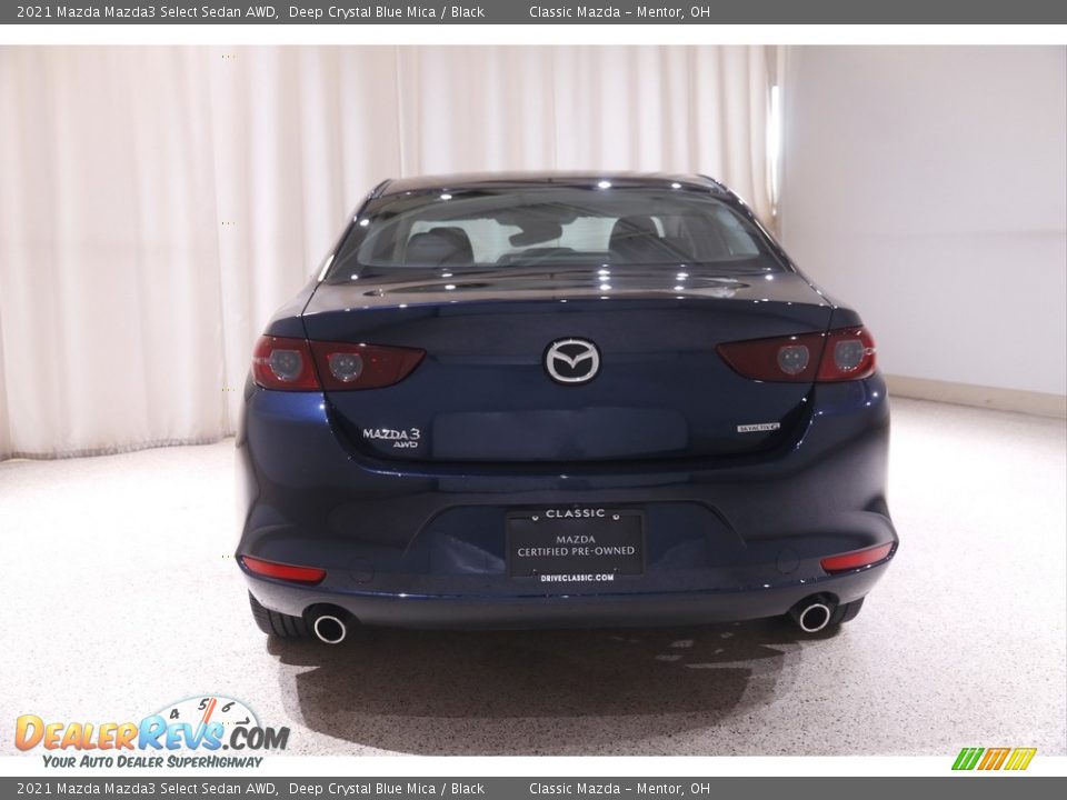 2021 Mazda Mazda3 Select Sedan AWD Deep Crystal Blue Mica / Black Photo #17