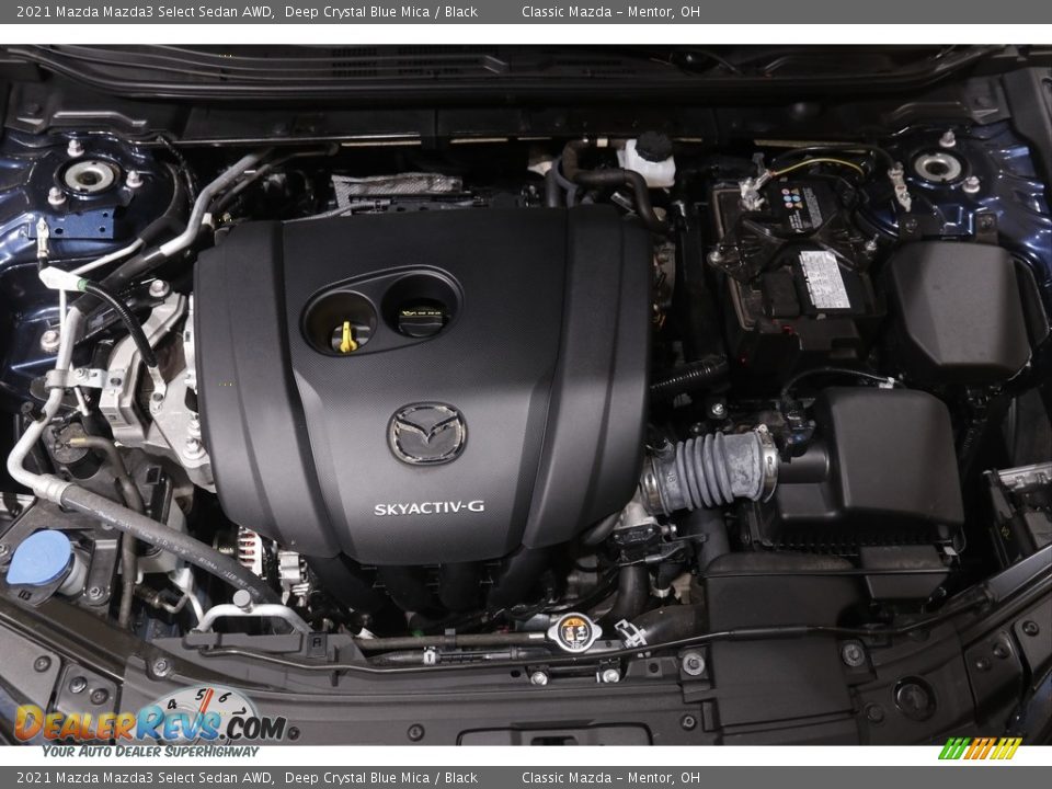 2021 Mazda Mazda3 Select Sedan AWD Deep Crystal Blue Mica / Black Photo #18