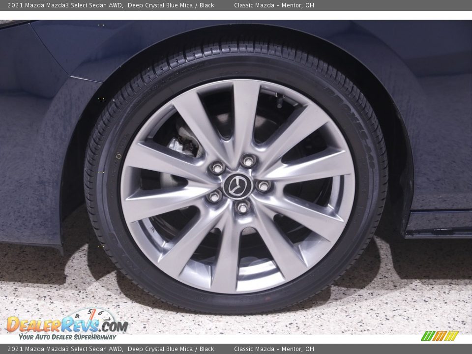 2021 Mazda Mazda3 Select Sedan AWD Deep Crystal Blue Mica / Black Photo #19