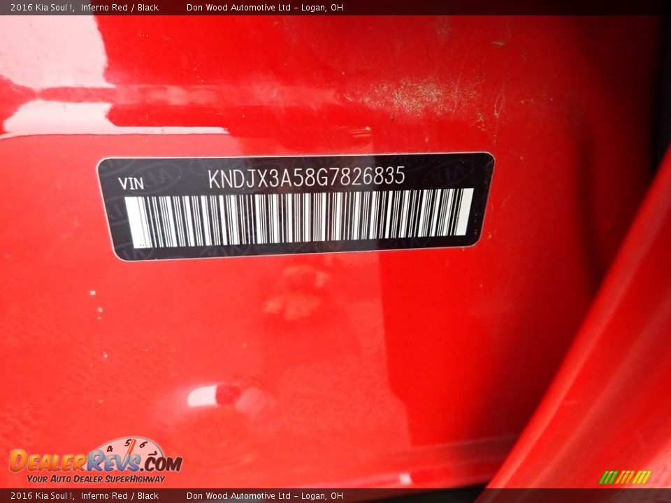 2016 Kia Soul ! Inferno Red / Black Photo #31