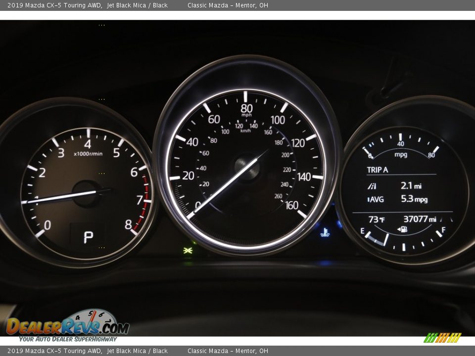 2019 Mazda CX-5 Touring AWD Jet Black Mica / Black Photo #8