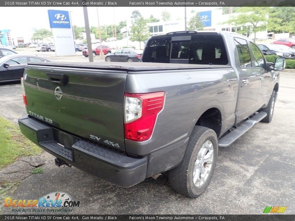 2018 Nissan TITAN XD SV Crew Cab 4x4 Gun Metallic / Black Photo #3