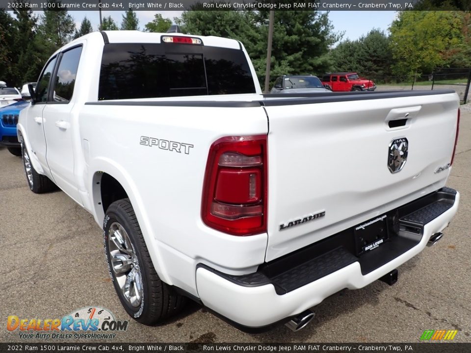 2022 Ram 1500 Laramie Crew Cab 4x4 Bright White / Black Photo #3