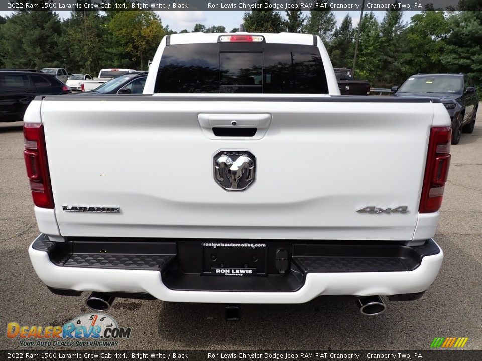 2022 Ram 1500 Laramie Crew Cab 4x4 Bright White / Black Photo #4