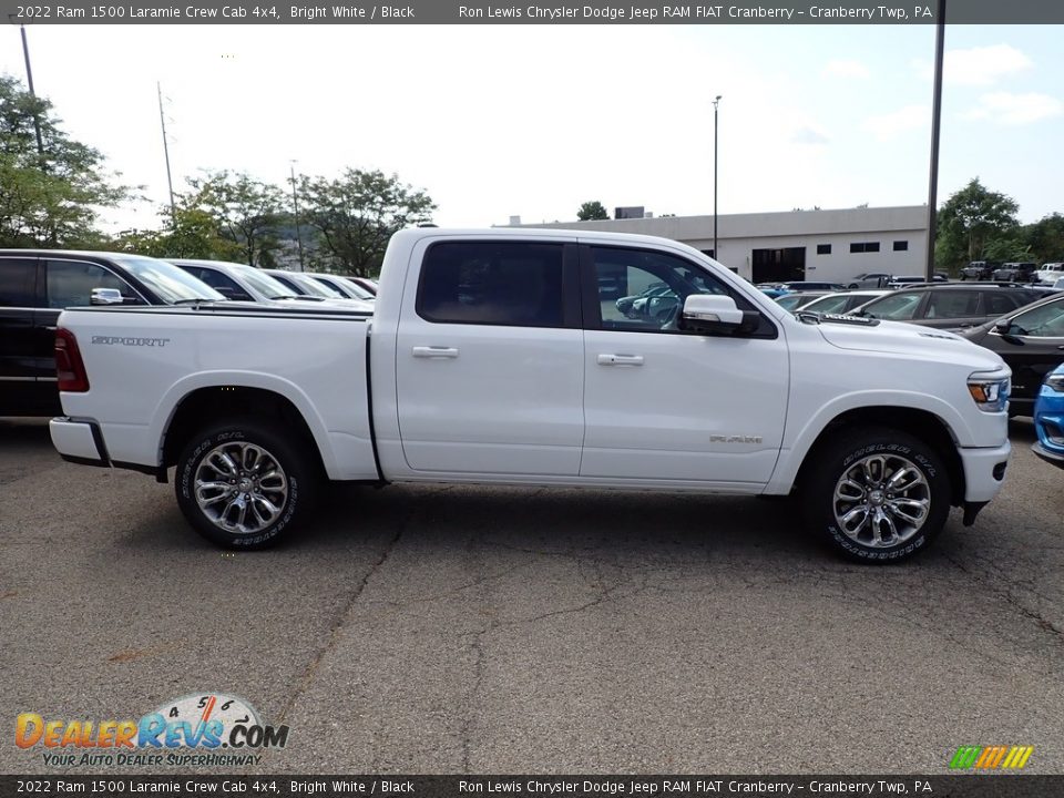 2022 Ram 1500 Laramie Crew Cab 4x4 Bright White / Black Photo #7