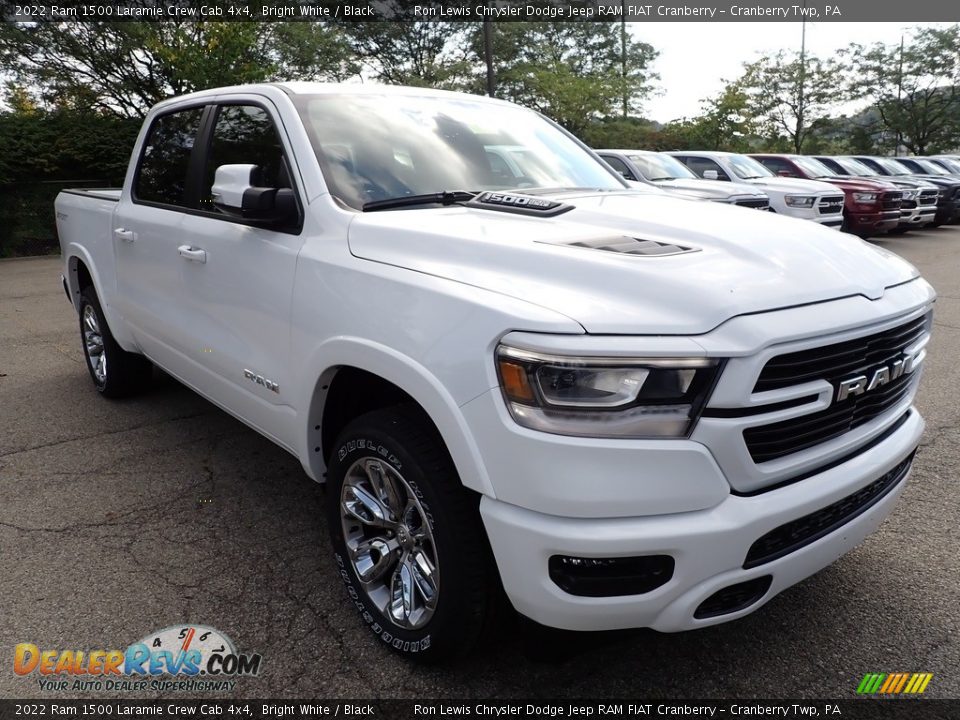 2022 Ram 1500 Laramie Crew Cab 4x4 Bright White / Black Photo #8