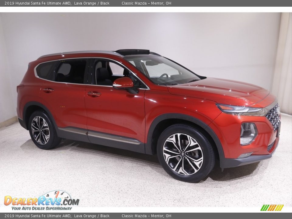 2019 Hyundai Santa Fe Ultimate AWD Lava Orange / Black Photo #1