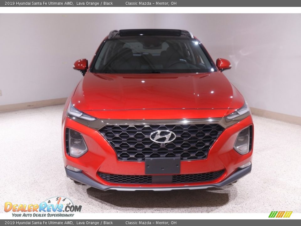 2019 Hyundai Santa Fe Ultimate AWD Lava Orange / Black Photo #2