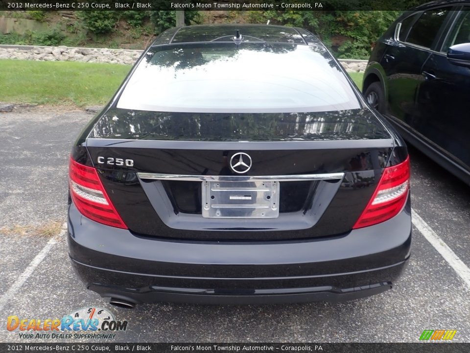 2012 Mercedes-Benz C 250 Coupe Black / Black Photo #3