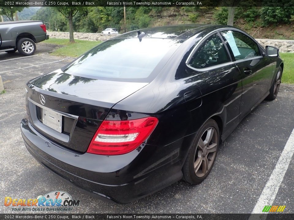 2012 Mercedes-Benz C 250 Coupe Black / Black Photo #4