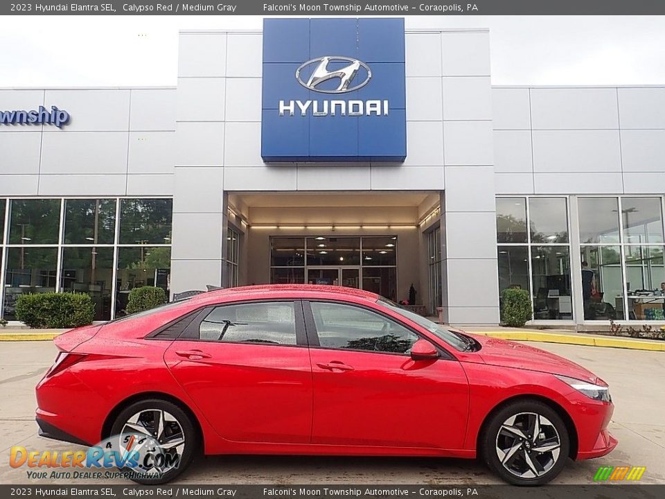 Calypso Red 2023 Hyundai Elantra SEL Photo #1