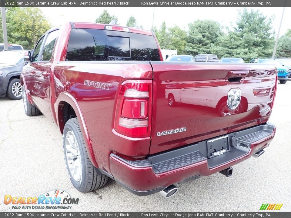 2022 Ram 1500 Laramie Crew Cab 4x4 Delmonico Red Pearl / Black Photo #3