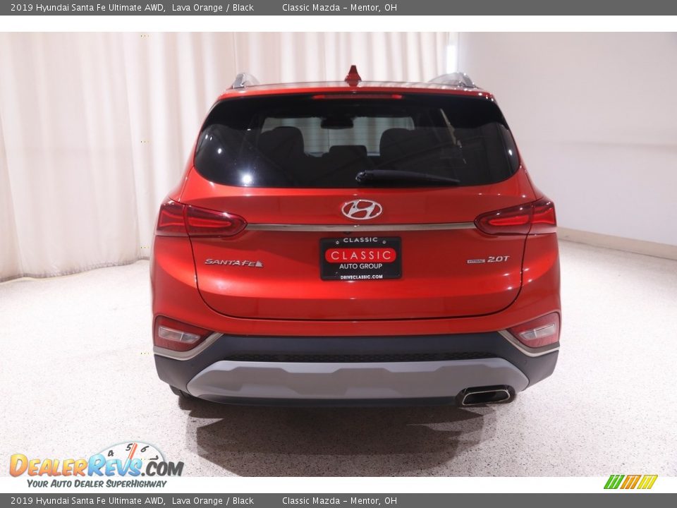 2019 Hyundai Santa Fe Ultimate AWD Lava Orange / Black Photo #19