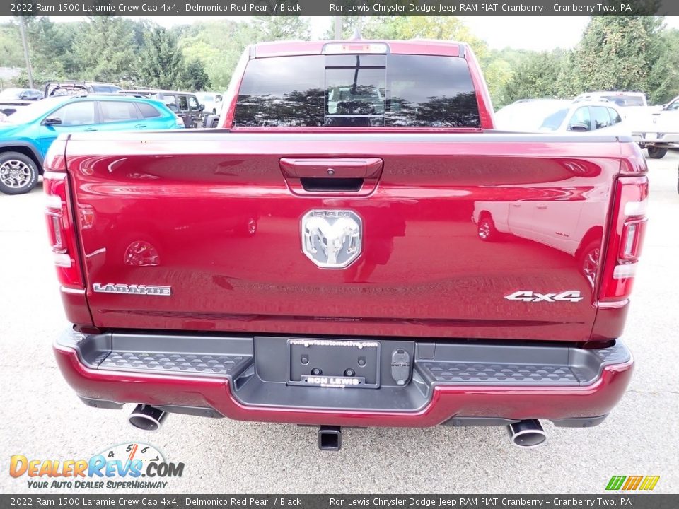 2022 Ram 1500 Laramie Crew Cab 4x4 Delmonico Red Pearl / Black Photo #4