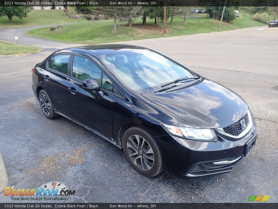 2013 Honda Civic EX Sedan Crystal Black Pearl / Black Photo #2
