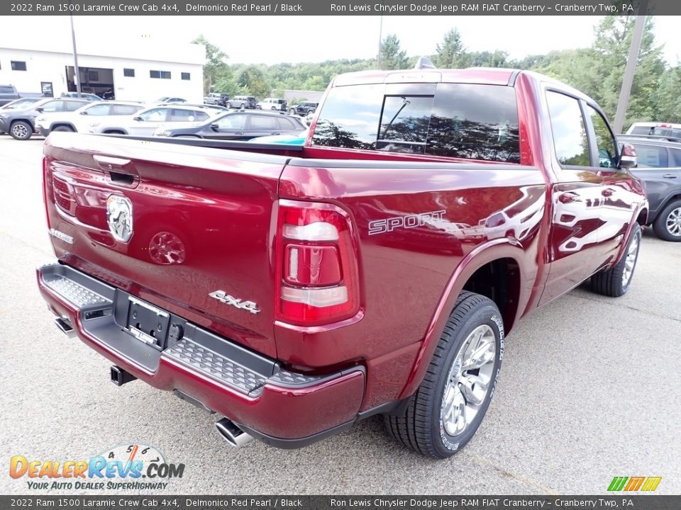 2022 Ram 1500 Laramie Crew Cab 4x4 Delmonico Red Pearl / Black Photo #5