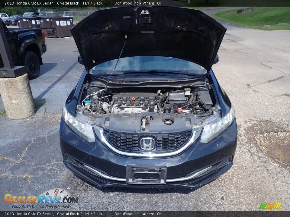 2013 Honda Civic EX Sedan Crystal Black Pearl / Black Photo #4