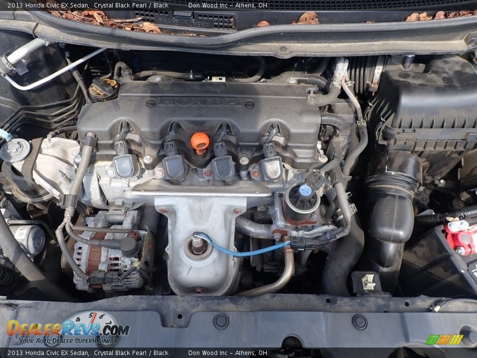 2013 Honda Civic EX Sedan Crystal Black Pearl / Black Photo #5