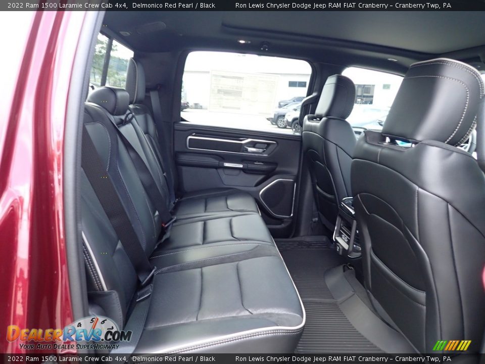 Rear Seat of 2022 Ram 1500 Laramie Crew Cab 4x4 Photo #11