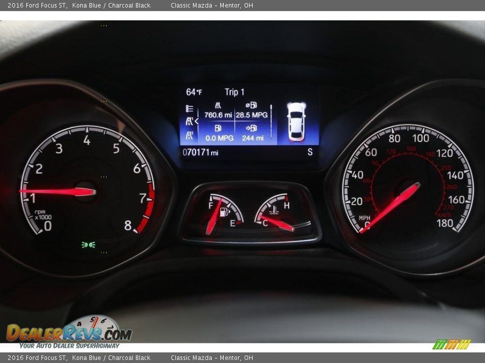 2016 Ford Focus ST Gauges Photo #8