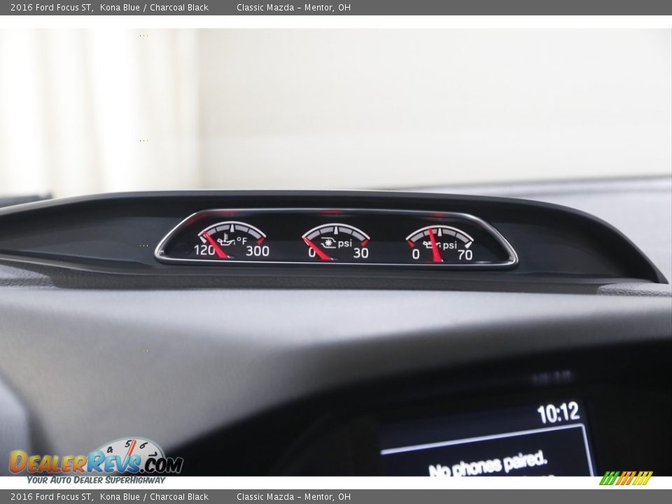 2016 Ford Focus ST Kona Blue / Charcoal Black Photo #13